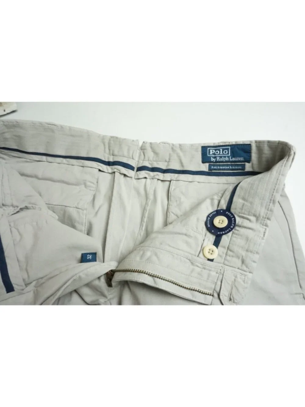 Polo by Ralph Lauren Taupe European Tailoring Cotton Blend Pants Sz 32 BRAND NEW